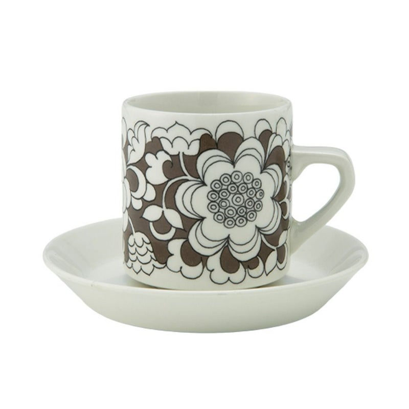 【1点限り】北欧ヴィンテージ アラビア（ARABIA） ガーデニア／Gardenia カップ＆ソーサー