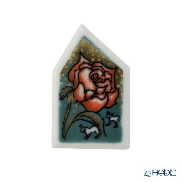 【1点限り】北欧ヴィンテージ アラビア（ARABIA）あなたにバラをあげたい ブローチ