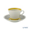 【1点限り】北欧ヴィンテージ ロールストランド（RORSTRAND）ブライトイエローリーフ コーヒーカップ＆ソーサー