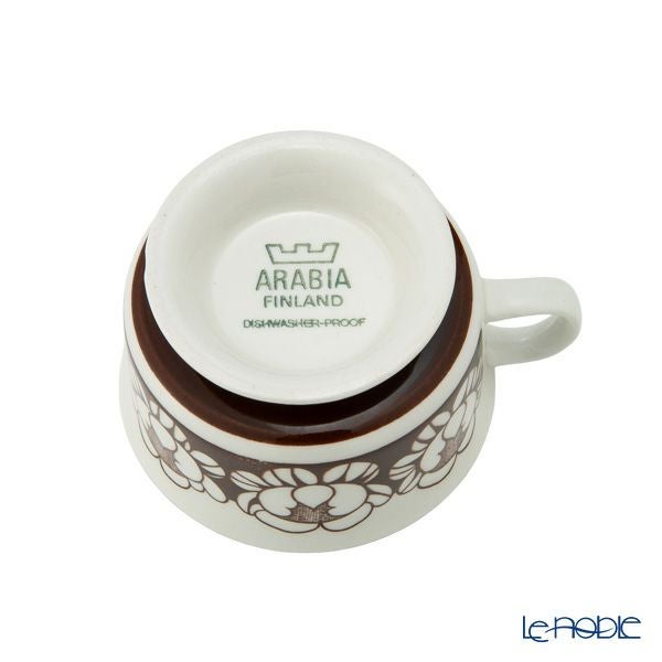 【1点限り】北欧ヴィンテージ アラビア（ARABIA） カトリッリ／Katrilli モカカップ＆ソーサー