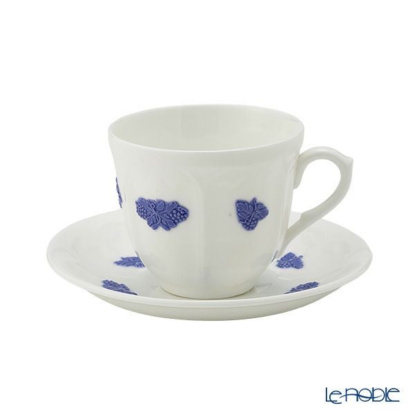 【1点限り】北欧ヴィンテージ グスタフスベリ（GUSTAVSBERG） ブラブロム／Bla Blom コーヒーカップ＆ソーサー 180ml