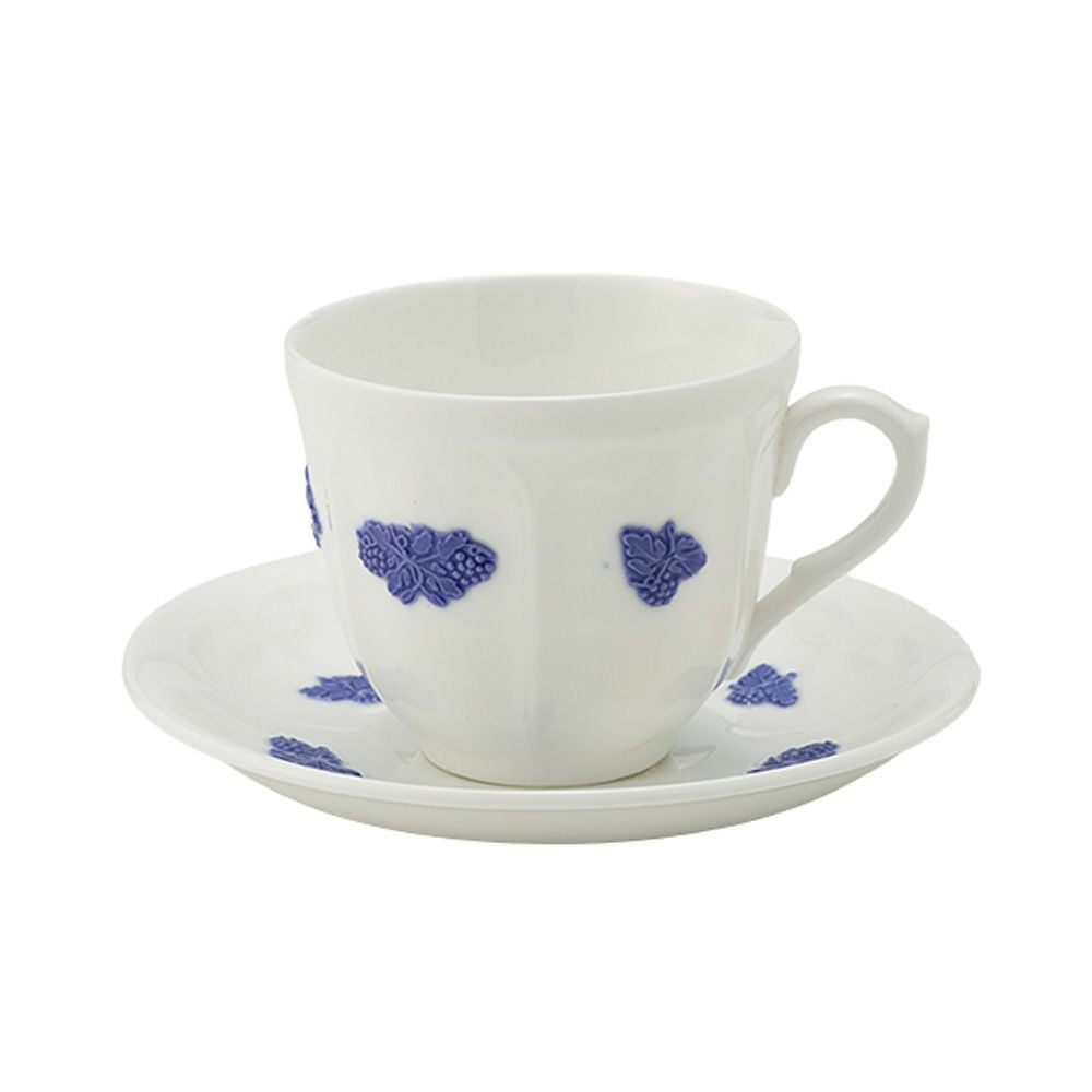 【1点限り】北欧ヴィンテージ グスタフスベリ（GUSTAVSBERG） ブラブロム／Bla Blom コーヒーカップ＆ソーサー 180ml