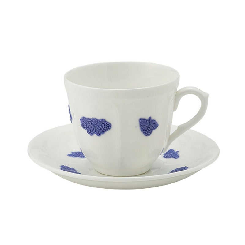 【1点限り】北欧ヴィンテージ グスタフスベリ（GUSTAVSBERG） ブラブロム／Bla Blom コーヒーカップ＆ソーサー 180ml