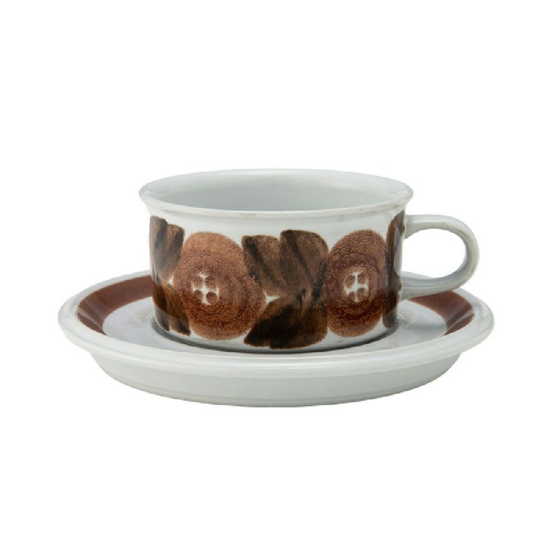 【1点限り】北欧ヴィンテージ アラビア（ARABIA） ロスマリン／Rosmarin ティーカップ＆ソーサー