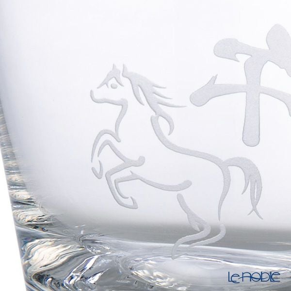 【伝統工芸】田島硝子 富士山グラス ロックグラス 270ml 干支 2026年 午（うま）風呂敷付