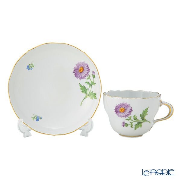マイセン（Meissen） ベーシックフラワー（一つ花） 030110／00582／03 コーヒーカップ＆ソーサー 200ml Motiv No.03 アスター