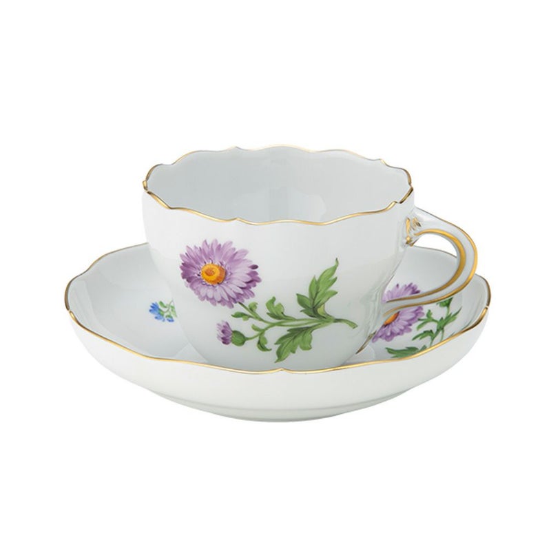 マイセン（Meissen） ベーシックフラワー（一つ花） 030110／00582／03 コーヒーカップ＆ソーサー 200ml Motiv No.03 アスター