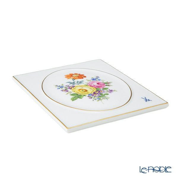 マイセン（Meissen） ベーシックフラワー（五つ花） 陶板 18×15cm ロサ・ガリカ 100110／53n32／28