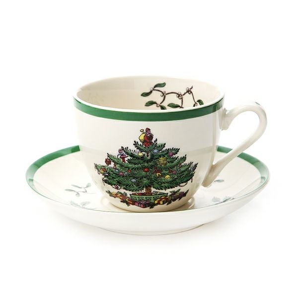 スポード クリスマスツリー ティーカップ＆ソーサー 200ml