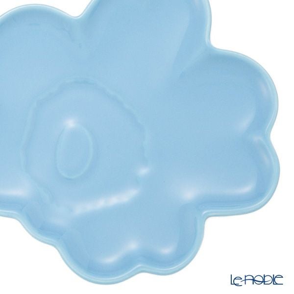 マリメッコ（marimekko）Unikko ウニッコ／けしの花 プレートセット ライトブルー×ベージュ 13.5cm 074591-580／25AW