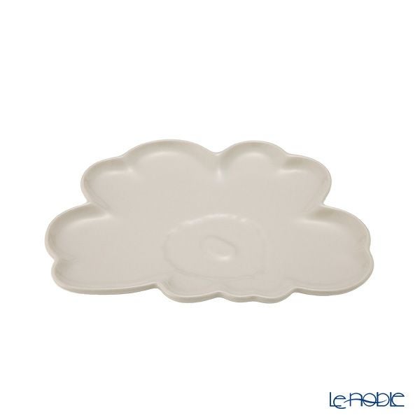 マリメッコ（marimekko）Unikko ウニッコ／けしの花 プレート 19cm ホワイト 074541-980／25AW