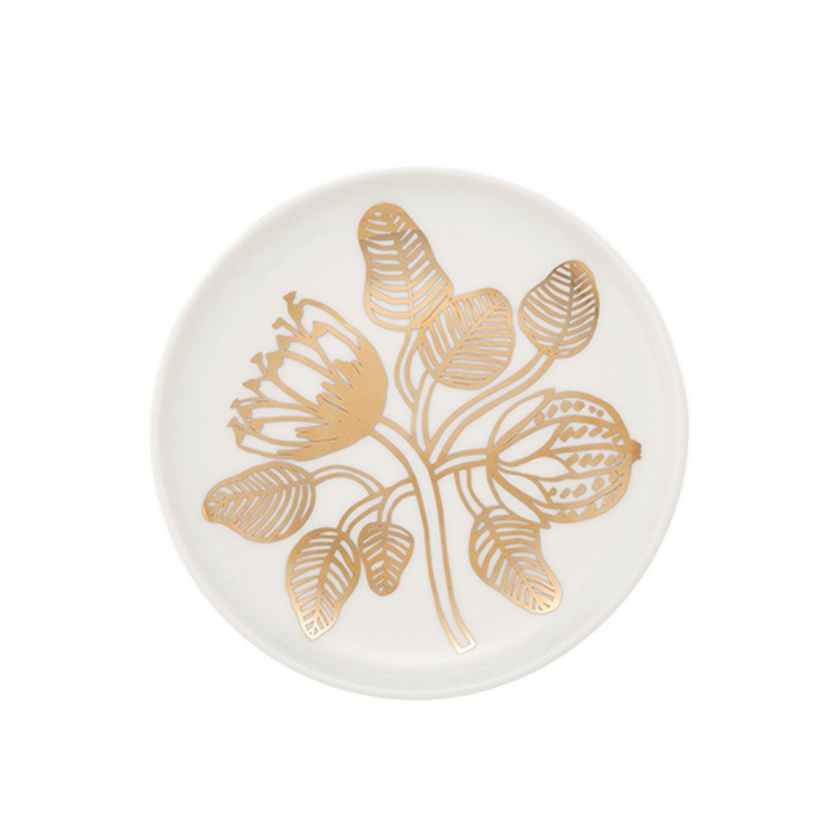 マリメッコ（marimekko） Tiara ティアラ プレート 13.5cm ホワイト×ゴールド 074548-120／25AW