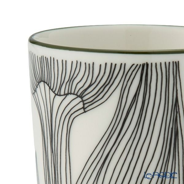 マリメッコ（marimekko） Kukat Puhkeavat クカット プーケアヴァット／花咲く マグカップ 250ml フォレストグリ―ン×ブラック 074495-196／25AW