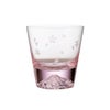 【伝統工芸】田島硝子 富士山グラス 桜切子 桜色 ロックグラス 270ml TG21-015-RPS【木箱入】