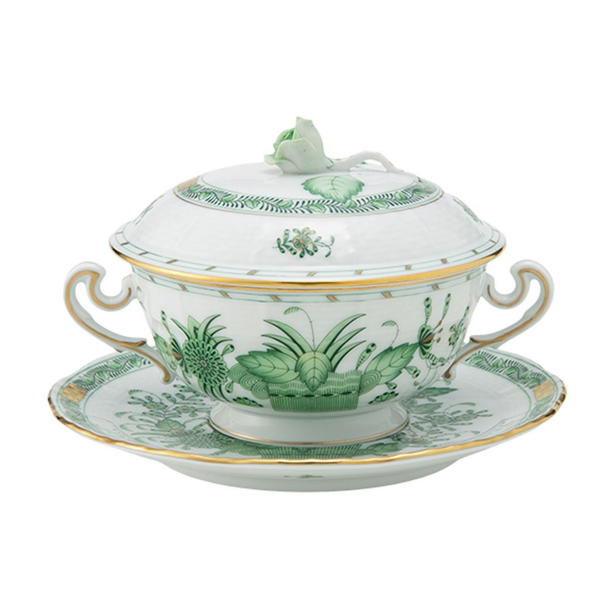 ヘレンド (HEREND) インドの華グリーン FV ハーブティーカップ