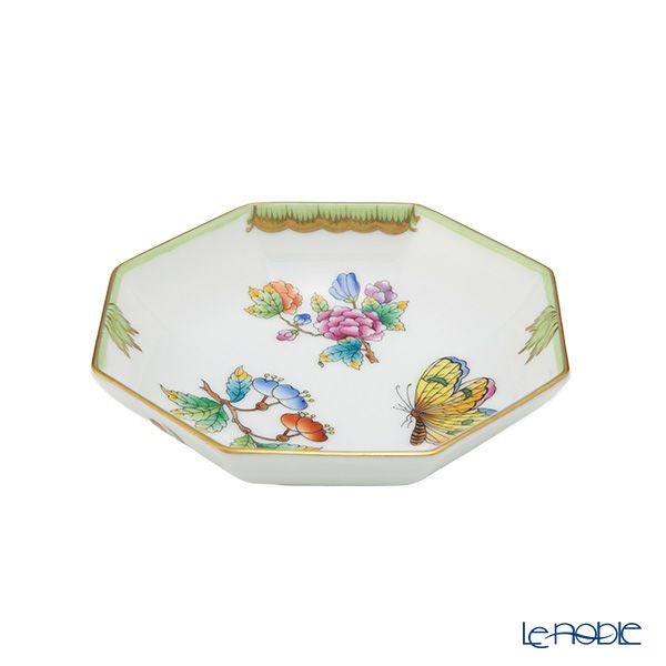 ヘレンド ヴィクトリア・ブーケ VBO 小皿 オクタゴナル 11cm 04307-1-00