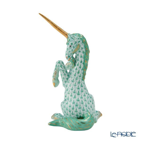 ヘレンド ヘレンド人形 VHV ユニコーン エカイユグリーン 15360-0-00