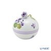 ヘレンド (HEREND) バイオレット（ライラック） VIOLETL ラウンドボックス ローズ 06033-0-09