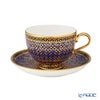 ブランベンジャロン工房 ティーカップ＆ソーサー ピクンブルーゴールド