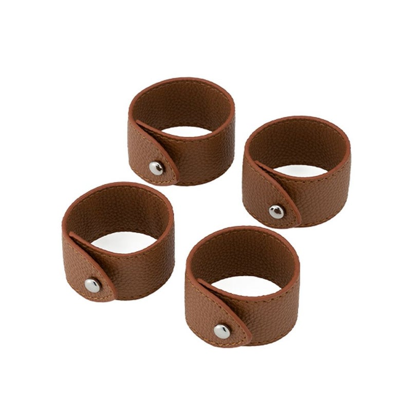 トルコ雑貨 アルテペレ ナプキンリング ブラウン 4個セット