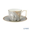 ウェッジウッド（Wedgwood） ルネッサンスグレー ティーカップ＆ソーサー 250ml アクセント