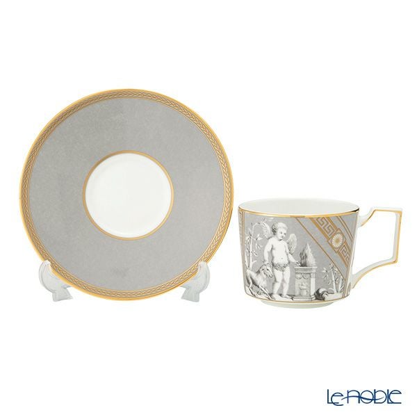 ウェッジウッド（Wedgwood） ルネッサンスグレー ティーカップ＆ソーサー 250ml アクセント