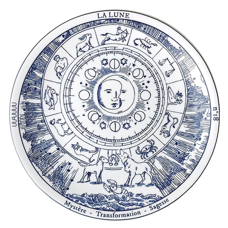 ワオ・ラ・ターブル タロット プレート ムーン 27cm