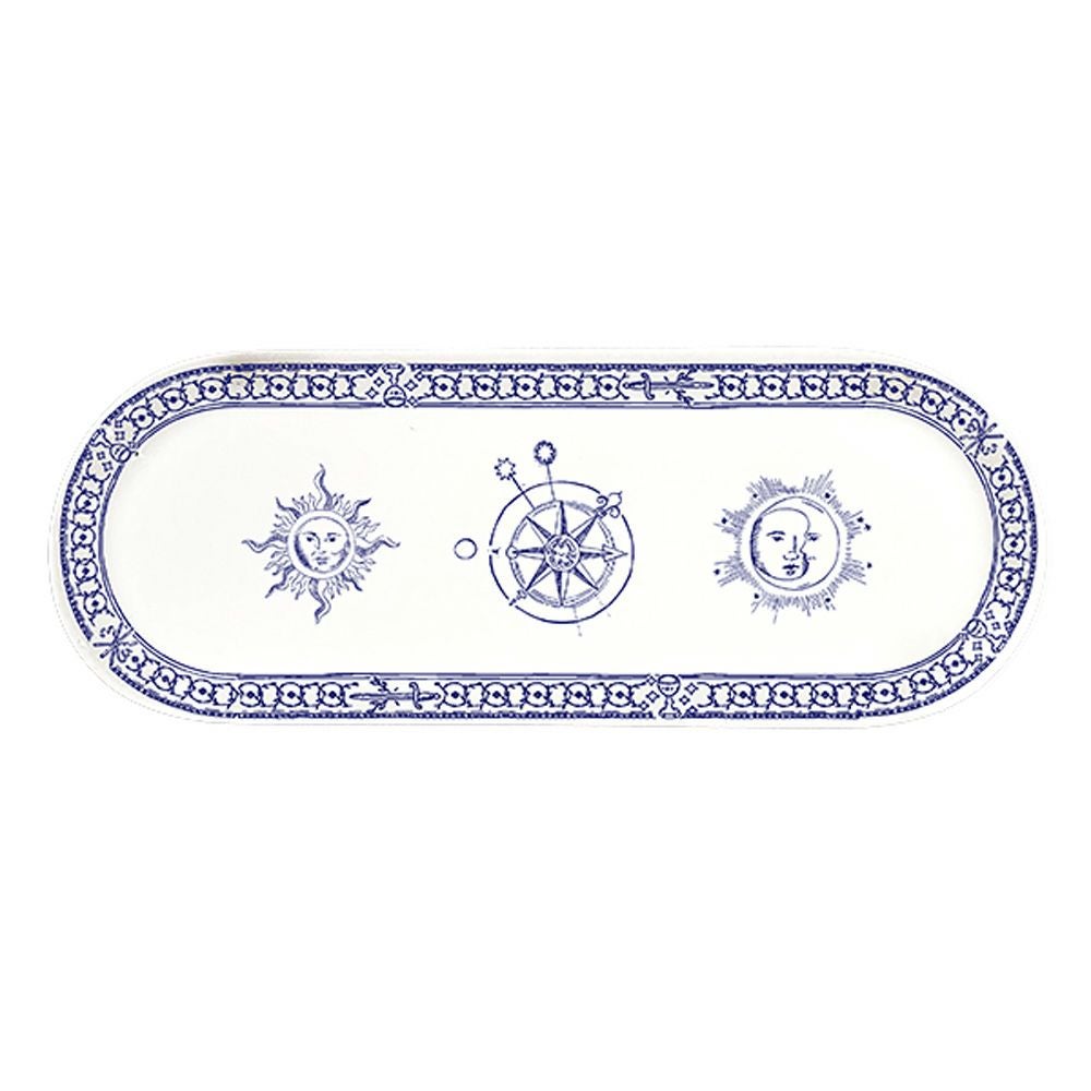 ワオ・ラ・ターブル タロット サービングプレート スカイ 13×30cm