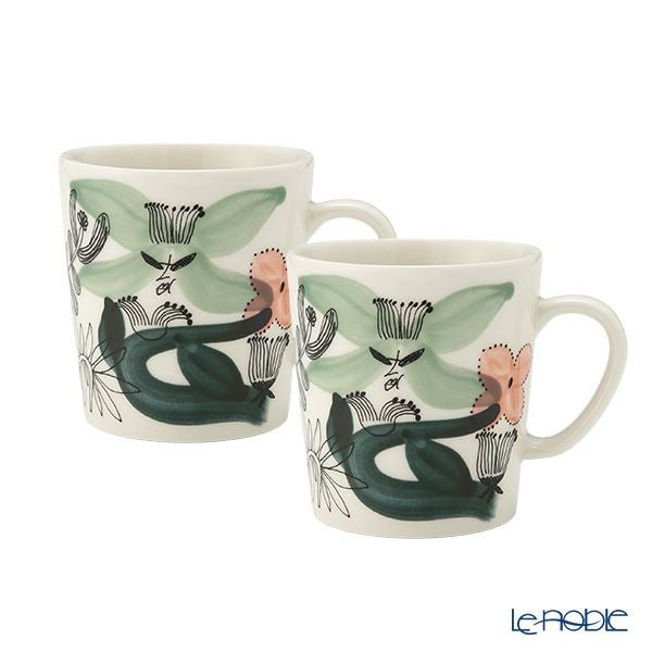 アラビア（ARABIA）Kukka maa クッカマー／花園 マグカップ 300ml 1075619 ペア