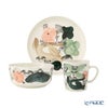 アラビア（ARABIA）Kukka maa クッカマー／花園 3点セット マグカップ ＆ プレート ＆ ボウル