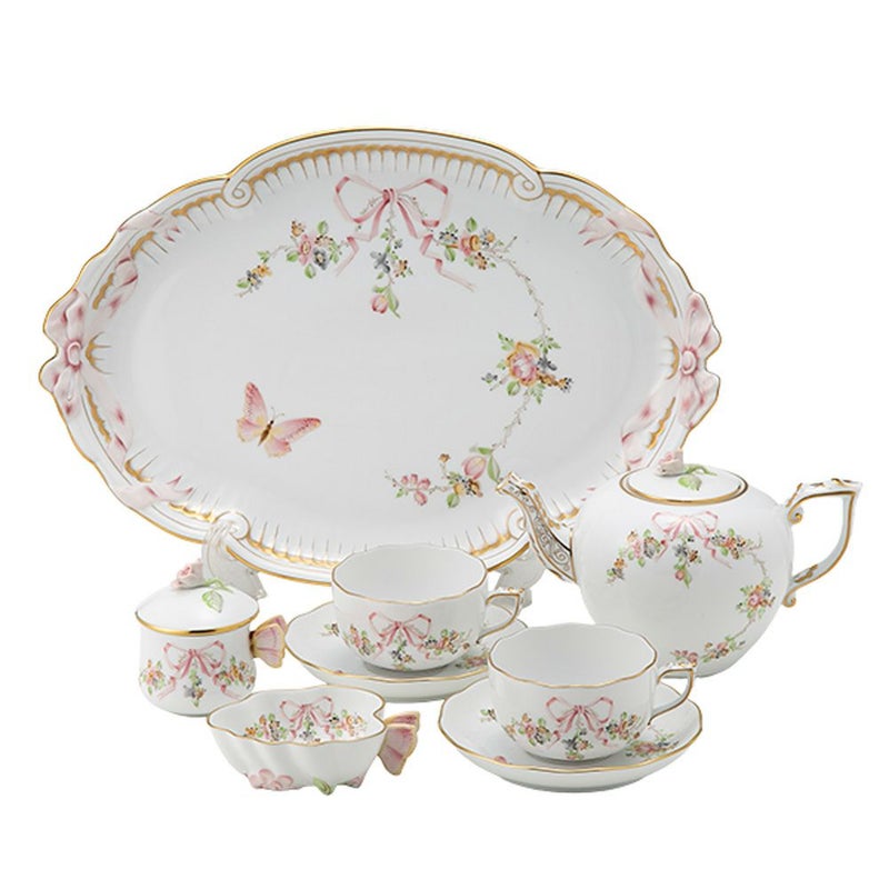 ヘレンド (HEREND) エデン・ローズドラジェ EDENP ティーセット