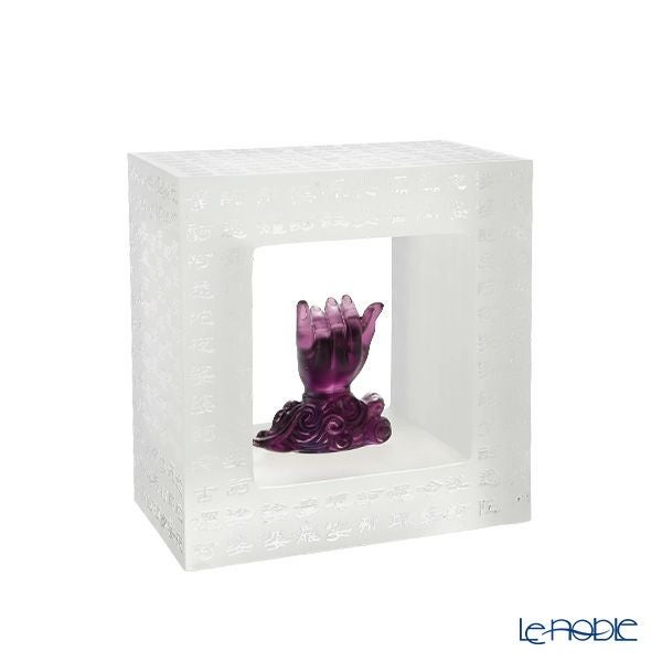 琉璃工房 LIULI GONGFANG オブジェ 観音様の手 蒲桃手-経文36佛之一 PED139.ADA