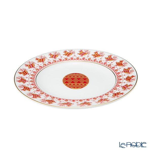 ロシア食器 インペリアル・ポーセリン コッカレルズコームズ トリオセット ※プレートのサイズは20cm※