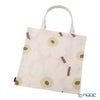 マリメッコ（marimekko） Pieni Unikko ピエニ ウニッコ ファブリックバッグ 43×43cm ピンク×オフホワイト×サンド 075335-315／26SS