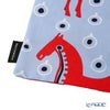 マリメッコ（marimekko）ムスタタンマ ファブリックバッグ43×43cm ライトブルー×レッド 075356-535／26SS