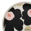 マリメッコ（marimekko） Unikko ウニッコ／けしの花 プレート 20cm ホワイト×チャコール×ピンク 075265-198／26SS