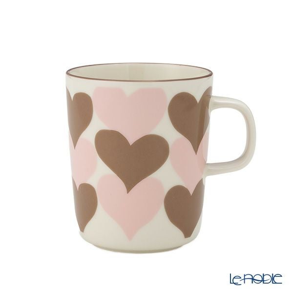 マリメッコ（marimekko）シュダメット マグカップ 色違い ペアセット 250ml ベージュ×ピンク 075363-183／26SS