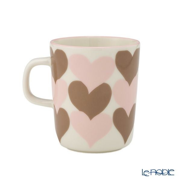 マリメッコ（marimekko）シュダメット マグカップ 色違い ペアセット 250ml ベージュ×ピンク 075363-183／26SS