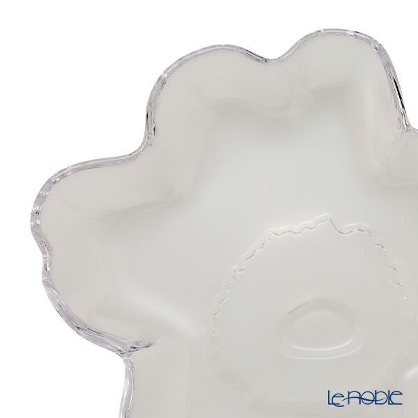 マリメッコ（marimekko）Unikko ウニッコ／けしの花 プレート 13cm ピンク ＆ クリア