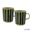 マリメッコ（marimekko） Piccolo ピッコロ／擬音語 マグカップ 250ml ダークグリーン×グリーン ペア