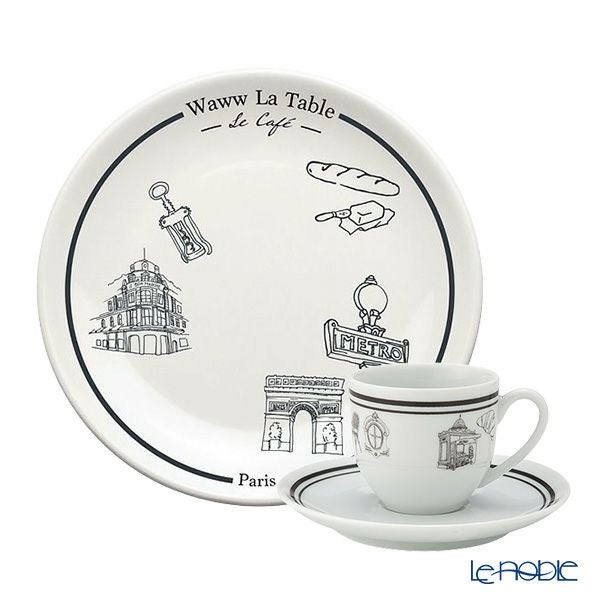 ワオ・ラ・ターブル (Waww la table) パリ×パリ トリオセット（エスプレッソ100ml） バケット