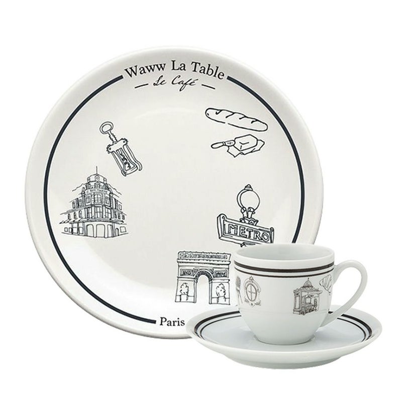 ワオ・ラ・ターブル (Waww la table) パリ×パリ トリオセット（エスプレッソ100ml） バケット