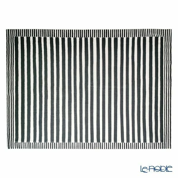 ワオ・ラ・ターブル ミス・オーレリー ランチョンマット 2枚セット レッド＆ブラック 46×33cm リネン製