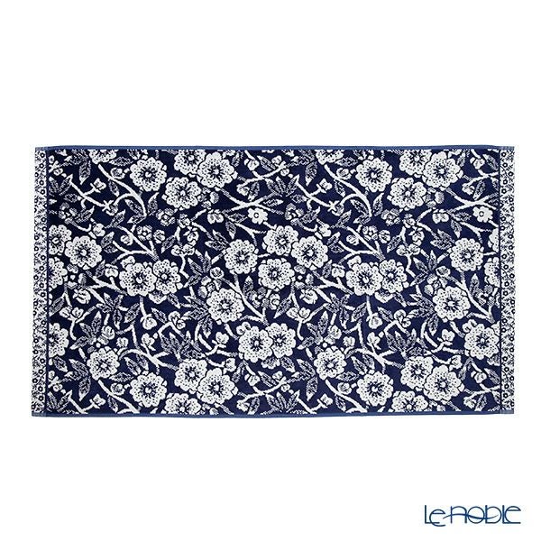 バーレイ ブルーキャリコ フェイスタオル ペア Burleigh × Bedeck コットン 50×90【大きめサイズ】