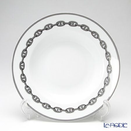 エルメス（HERMES） シェーヌ ダンクル プラチナ スーププレート 22cm