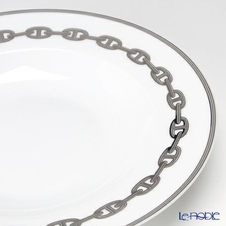エルメス（HERMES） シェーヌ ダンクル プラチナ スーププレート 22cm