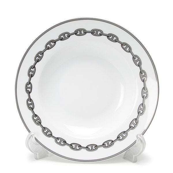 エルメス（HERMES） シェーヌ ダンクル プラチナ スーププレート 22cm