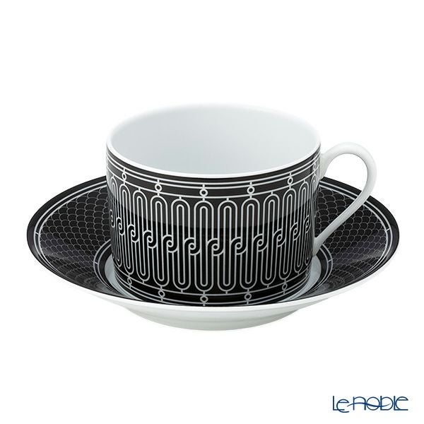エルメス（HERMES） H Deco アッシュデコ モーニングカップ＆ソーサー 340ml 037015P