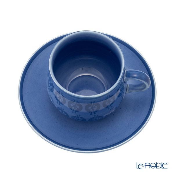 【1点限り】北欧ヴィンテージ グスタフスベリ（GUSTAVSBERG） ジョセフィン／Josefine カップ＆ソーサー ブルー