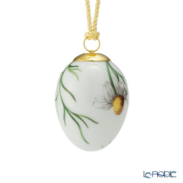 ロイヤルコペンハーゲン（Royal Copenhagen）スプリングコレクション 2026 イースターエッグ カモミールラージフラワー H6cm 1083068 ※画像の紐のお色は一例※